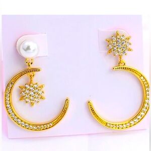 KATE SPADE NEW YORK ♠️ CELESTIAL HOOP
EARRINGS 🌙♠️🌟